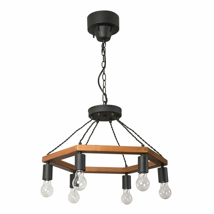 BRID（ブリッド） BRカラーウッド仕様ワークライト6灯ペンダントライト_詳細02