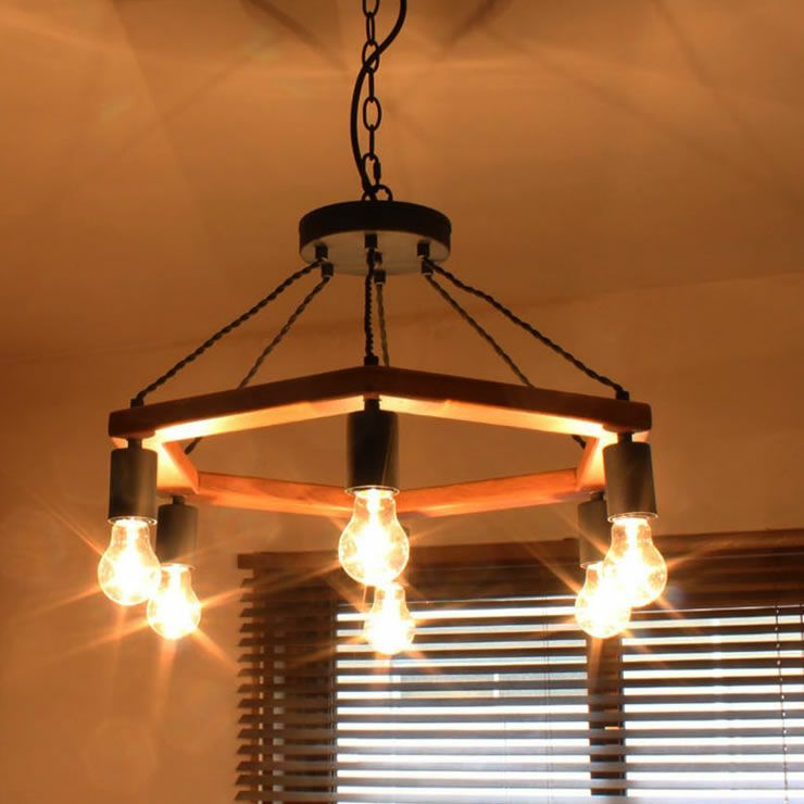 BRID（ブリッド） BRカラーウッド仕様ワークライト6灯ペンダントライト_詳細03