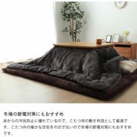 ふっくら柔らかな肌触りのこたつ布団 190cm×190cm「正方形75～90cm」用_詳細09
