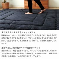 はっ水機能もあり、汚れにくいこたつ敷き布団