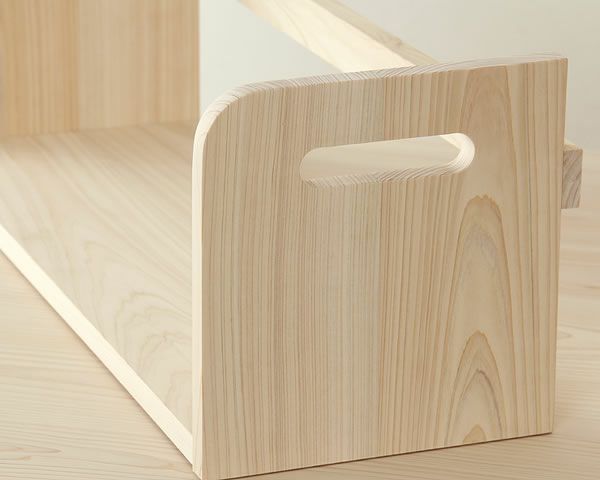 ひのきの素材感を感じる本立て杉工場 アルベロ_詳細03