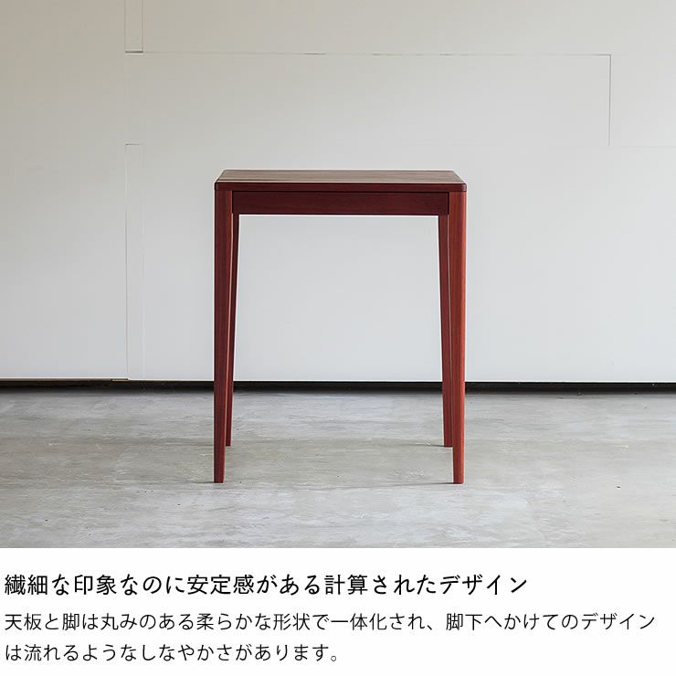 パドウク材の書斎机 60cm幅 杉工場kiva6_詳細05