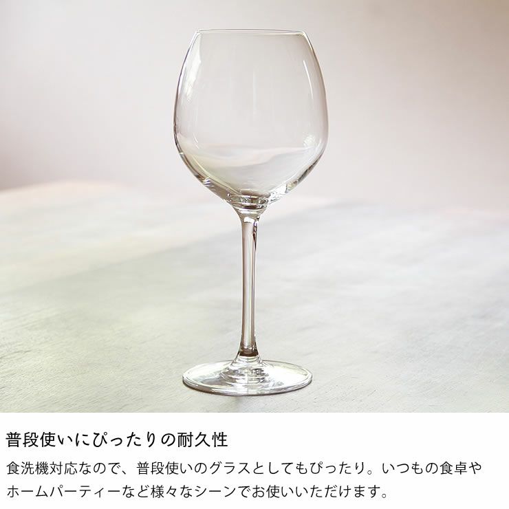 普段使いができる耐久性のホワイトワイングラス2個セット