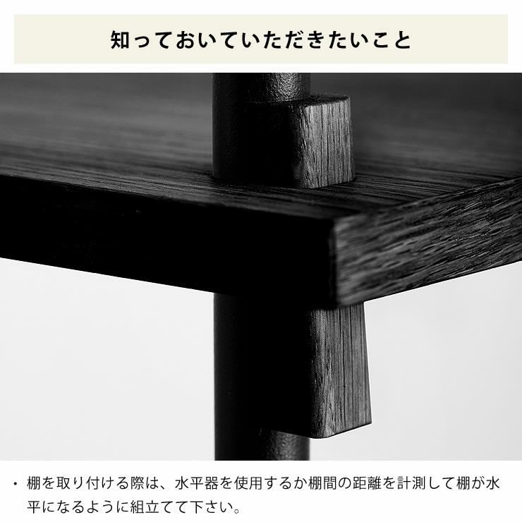 MOEBE（ムーベ）シェルビングシステムシングル 高さ85cm（ブラック）　_詳細09