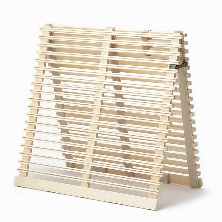 頑丈なのできしみ音もしにくい構造の折り畳み式すのこ