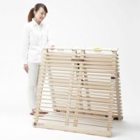 アシスト機能付き「みやび格子」すのこベッド シング その他