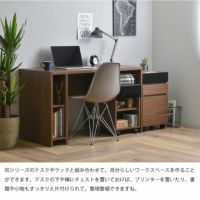 「鏡面×木目」サイドチェスト40cm幅_詳細05