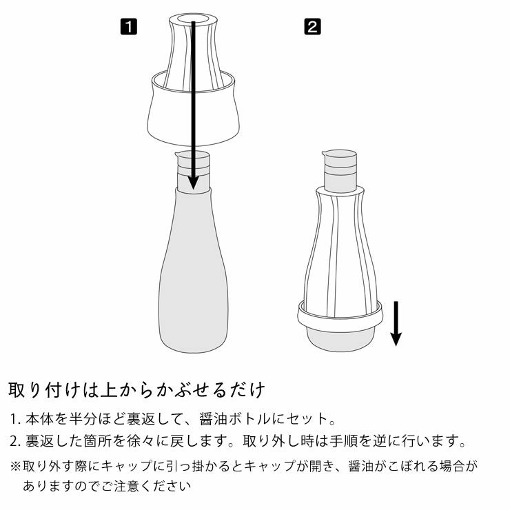 山崎実業（ヤマザキジツギョウ）卓上醤油ボトルカバーtower（タワー）_詳細07