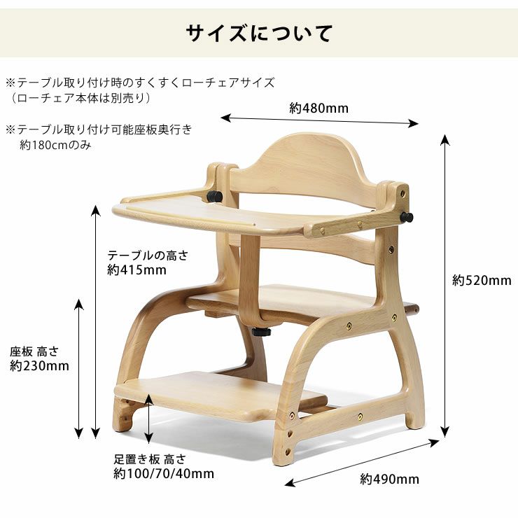すくすくローチェア専用テーブル yamatoya（大和屋）_詳細08