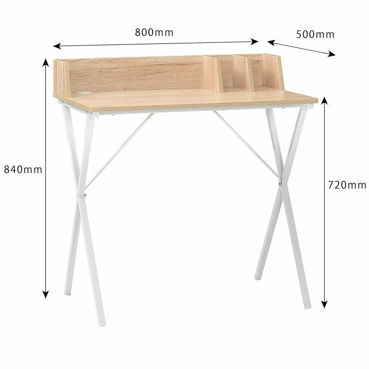 スタイリッシュなコンパクトデスク80cm幅_詳細11