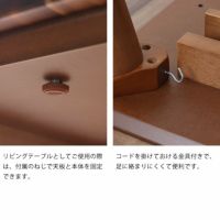 高さ調節できるハイタイプこたつ 長方形105cm幅_詳細12