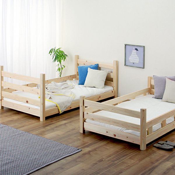 シングルベッドとしても使える三段ベッド