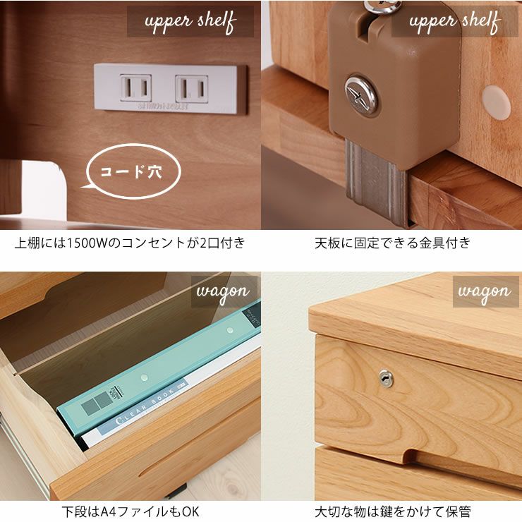 使いやすいデザイン性のリッケ上棚
