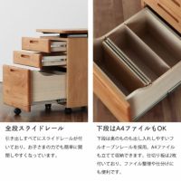 全段スライドレールの学習机3点セット