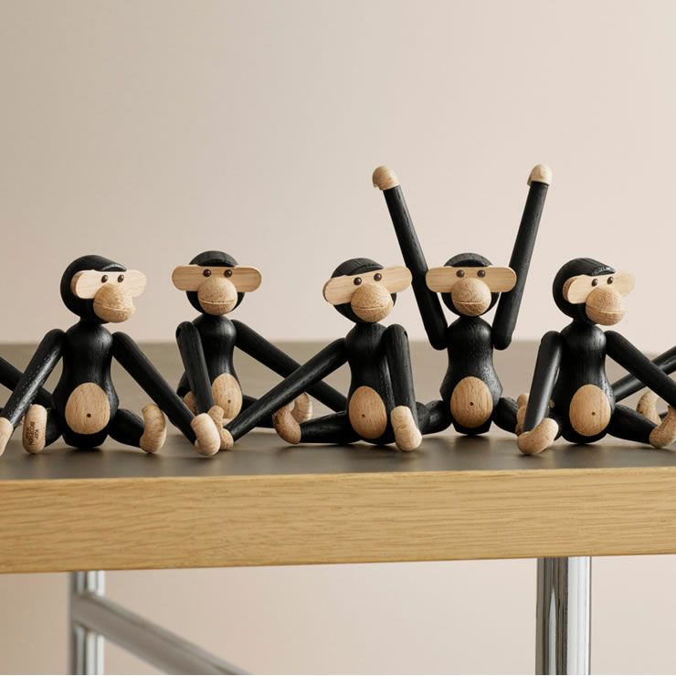 KAY BOJESEN DENMARK（カイ・ボイスン デンマーク）木製アニマル　モンキーミニ　ブラック_詳細16