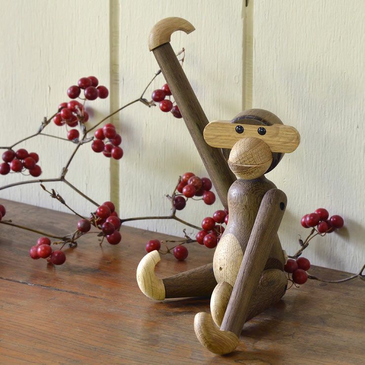 KAY BOJESEN DENMARK（カイ・ボイスン デンマーク）木製アニマル　モンキーS　スモークドオーク_詳細17