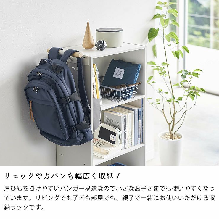 山崎実業（ヤマザキジツギョウ）カラーボックス横 小物入れ・収納