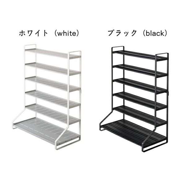 シックな「ブラック」と清潔感のある「ホワイト」の山崎実業ミニカー＆レールトイラック TOWER（タワー）