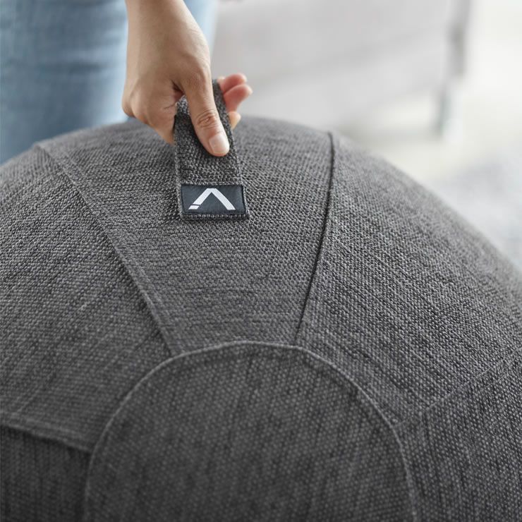 山崎実業 vivora（ビボラ）シーティングボール　ルーノ　シュニールシリーズ ファブリックカバーは軽量で持ち運びにも困りません