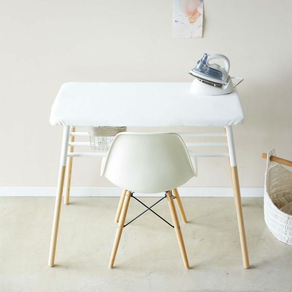 山崎実業出しておける スタンド式 棚付アイロン台 tosca（トスカ）はまるでインテリアのようなアイロン台