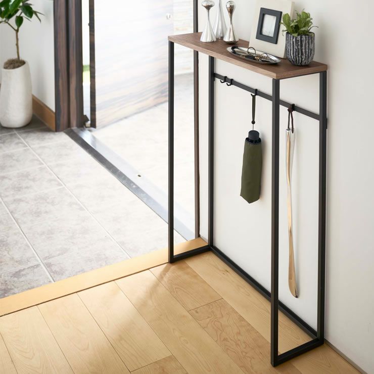 少ないスペースで幅広くご活用いただける山崎実業コンソールテーブル TOWER（タワー）