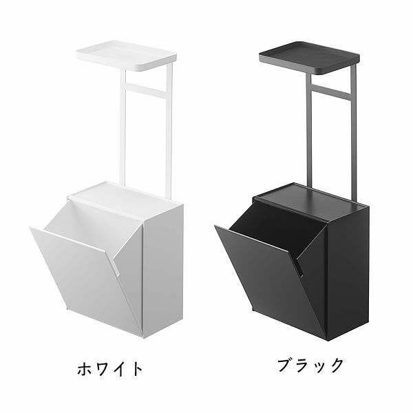 山崎実業（ヤマザキジツギョウ）トイレットペーパーホルダー上トレー＆収納ボックス tower（タワー）_詳細03