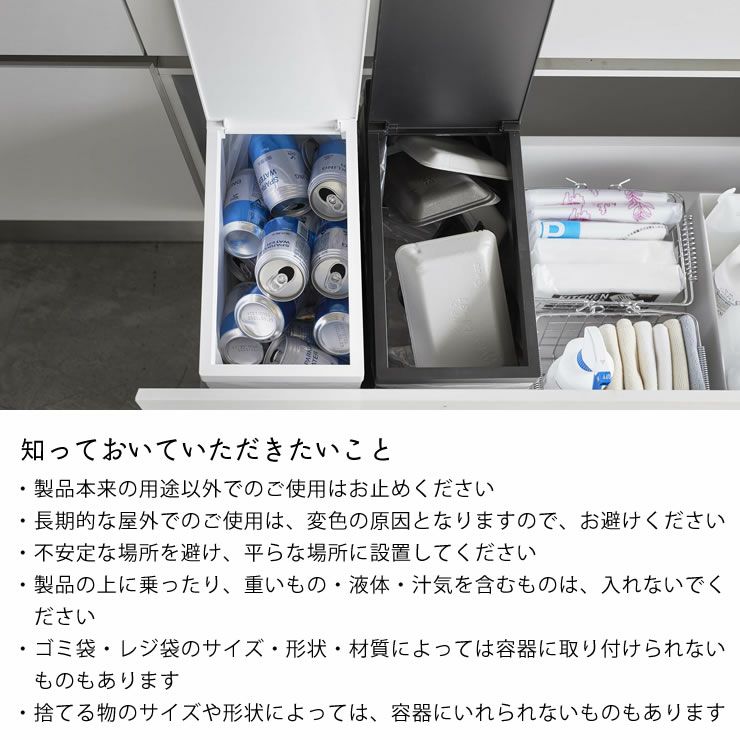 山崎実業シンク下蓋付きゴミ箱　tower（タワー）　2個組について知っておいていただきたいこと