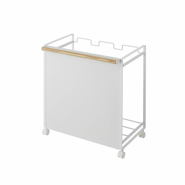 生活感の出るゴミを目隠しできるスタイリッシュな山崎実業目隠し分別ダストワゴン　tosca（トスカ）　3分別