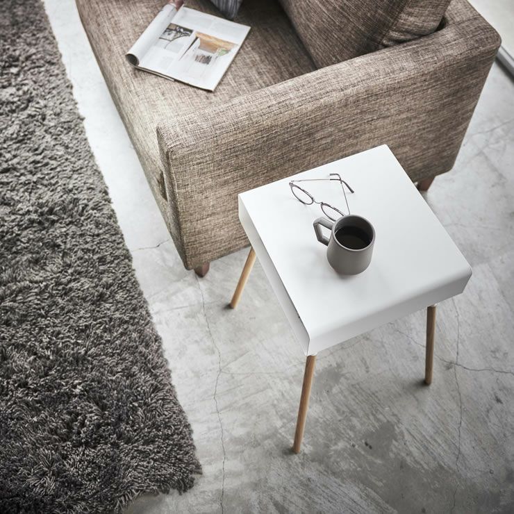 山崎実業（ヤマザキジツギョウ）収納付きサイドテーブル plain（プレーン）_詳細13