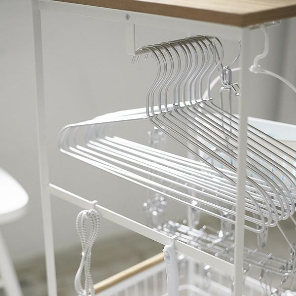 山崎実業（ヤマザキジツギョウ）天板付きランドリーワゴン　tosca（トスカ）_詳細02