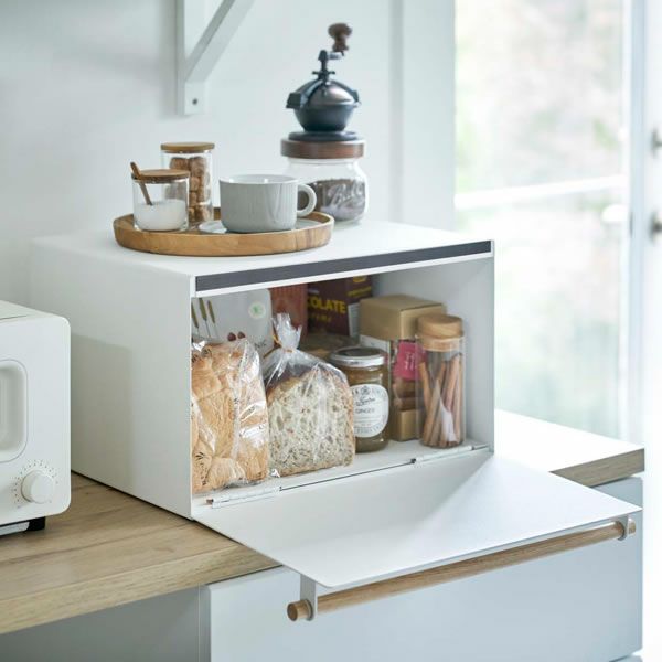 パンや調味料やお菓子などの定位置を作る山崎実業ブレッドケース　tosca（トスカ）