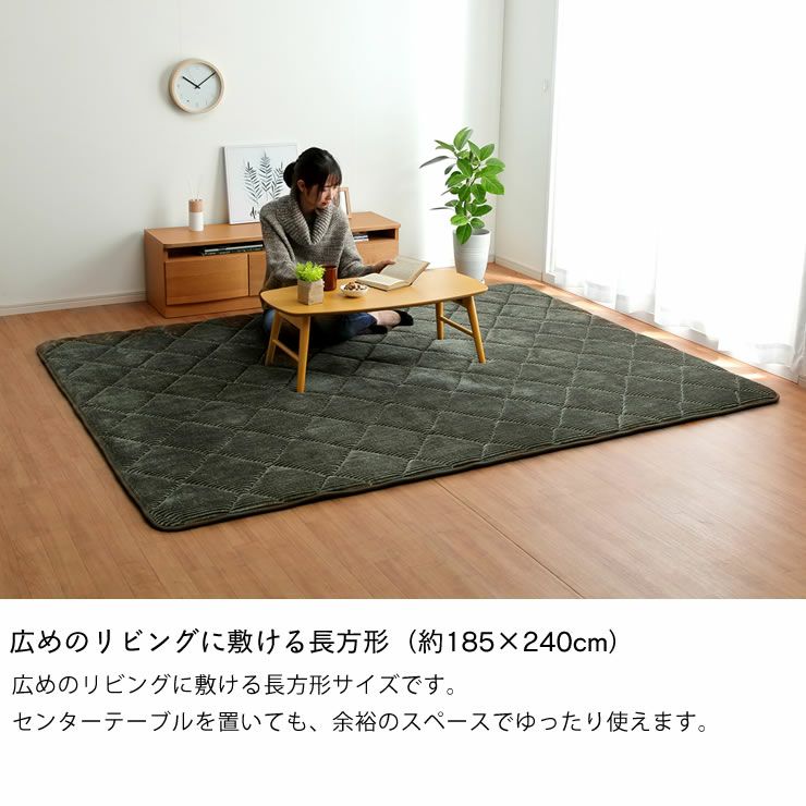こたつ敷き布団 敷き単品185cm×240cm「長方形105～120cm」用_詳細18