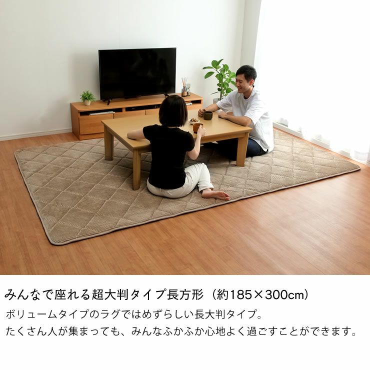 こたつ敷き布団 敷き単品185cm×300cm「長方形180cm」用_詳細18