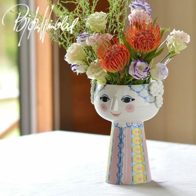 BJORN WIINBLAD（ビヨン・ヴィンブラッド）<br>エヴァ　フラワーベース ピンク 高さ23cm
