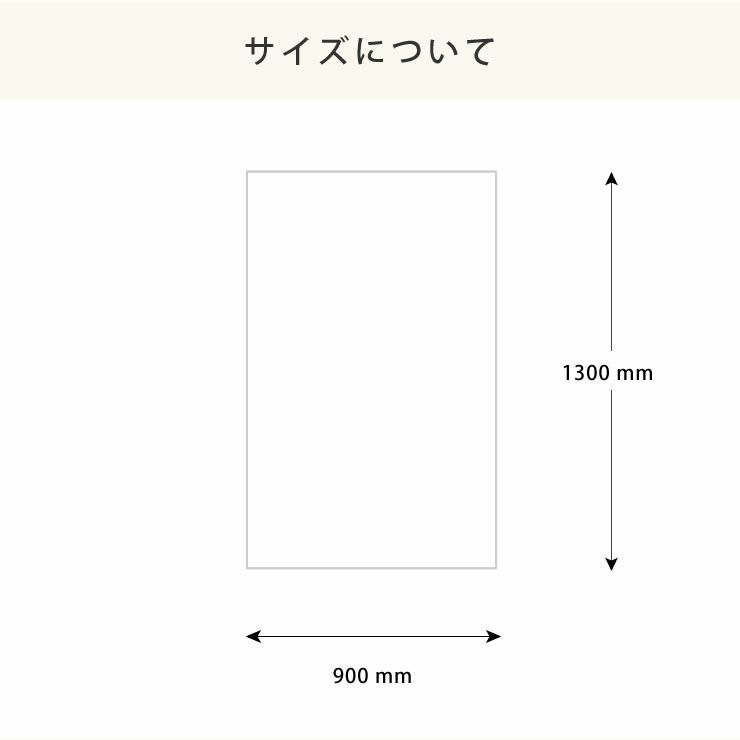 ブランケットのサイズについて