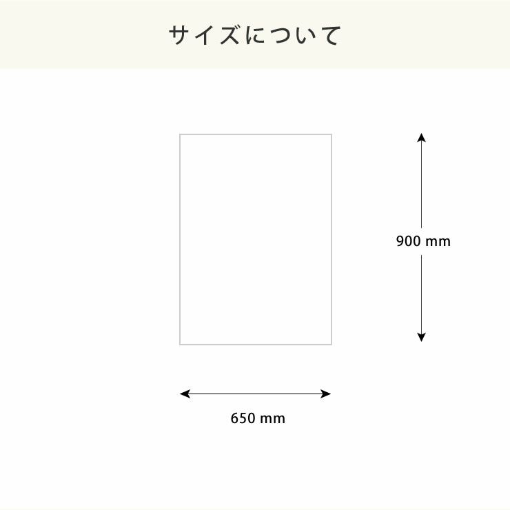 ブランケットのサイズについて