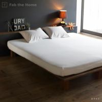 やさしく身体に寄り添うフィット感のベッドシーツ ワイドキングサイズ(200×200cm)ボックスシーツ WKサイズ_詳細12