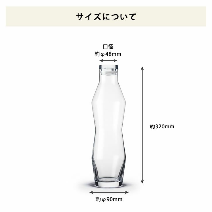 ウォーターカラフェのサイズについて