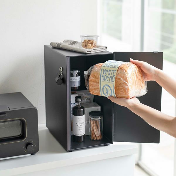 パンや調味料やお菓子などの定位置を作る!山崎実業ブレッドケース tower（タワー） スリム