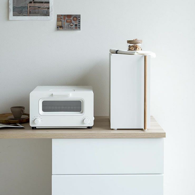 ごちゃごちゃしがちなキッチンやテーブル周りにぴったりな山崎実業ブレッドケース tosca（トスカ） スリム ホワイト