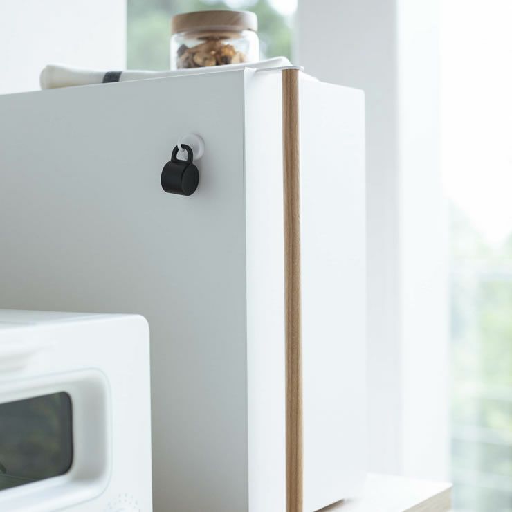 隠しながら美しく収納できる山崎実業ブレッドケース tosca（トスカ） スリム ホワイト