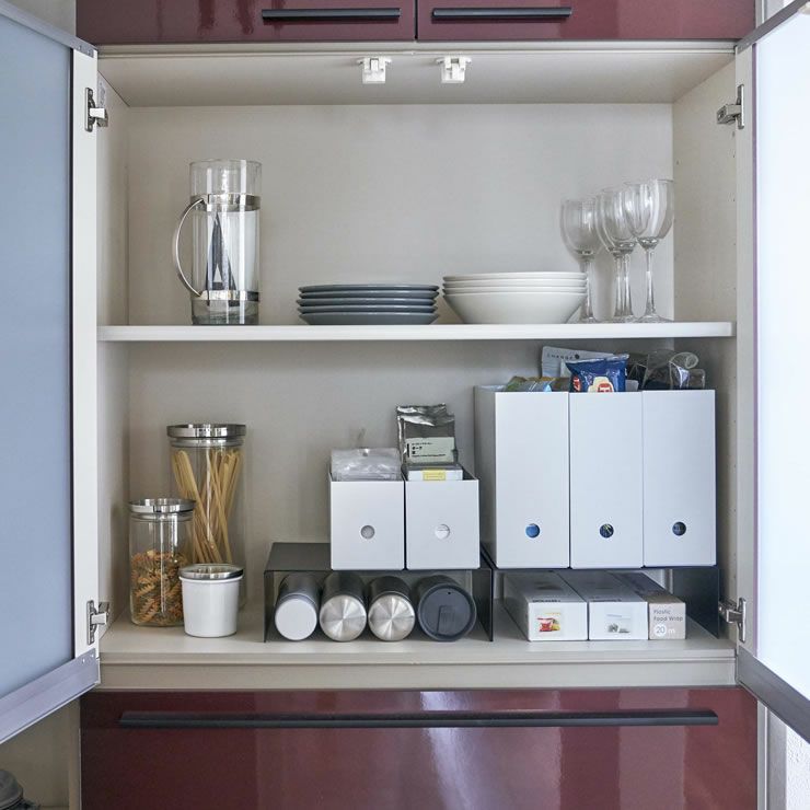 どこに置いても違和感のない汎用性の高いデザインの山崎実業収納ボックス下ラック tower（タワー） 2個組