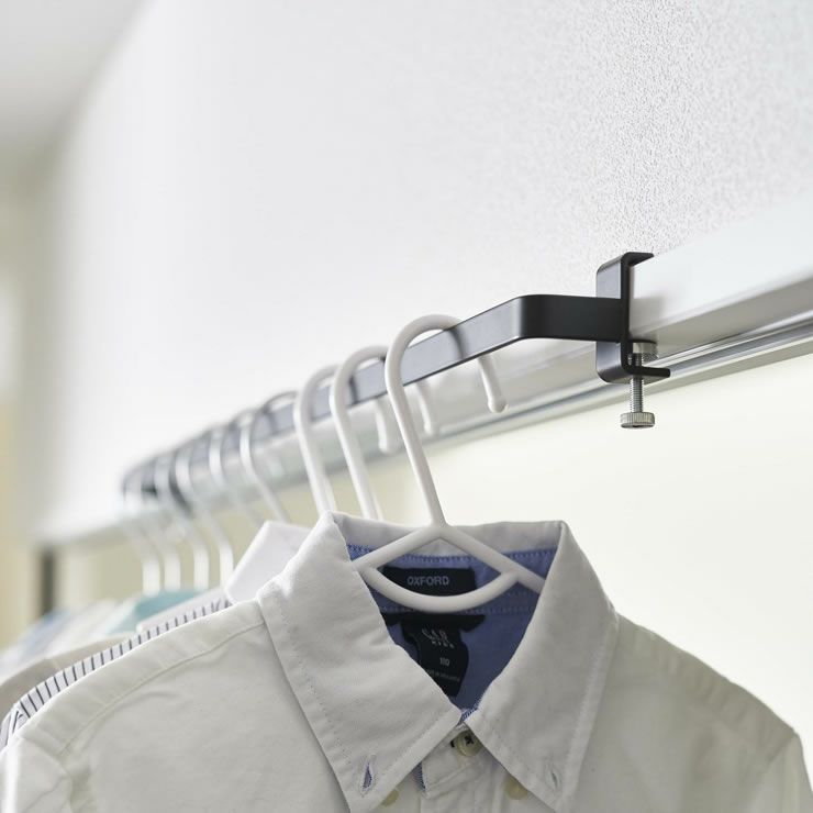 山崎実業室内物干しハンガーバー tower（タワー）は洗う→干すを洗面室やランドリーだけで完結できます