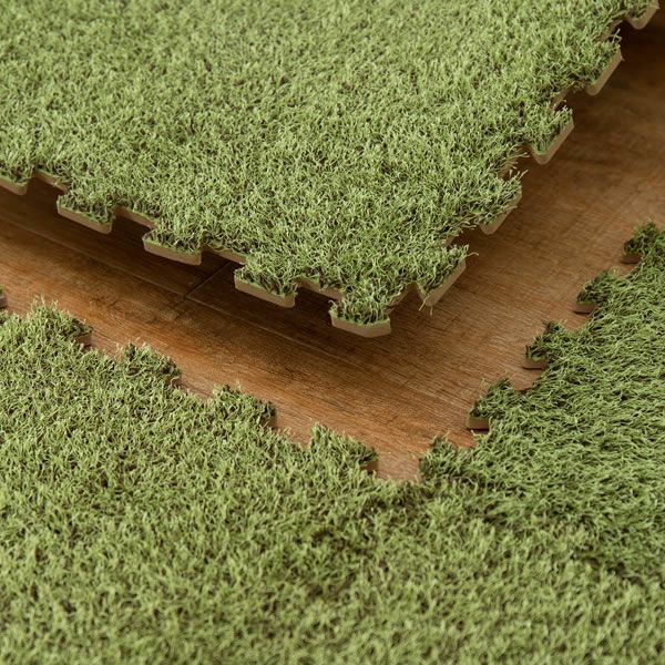 アウトドア気分を味わえる芝生風ジョイントマット60×60cm　9枚セット_詳細03