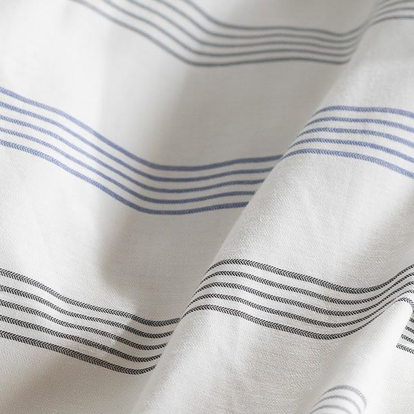 シンプルなヘリンボーン織りストライプの掛け布団カバーダブルサイズ（190×210cm）_詳細02