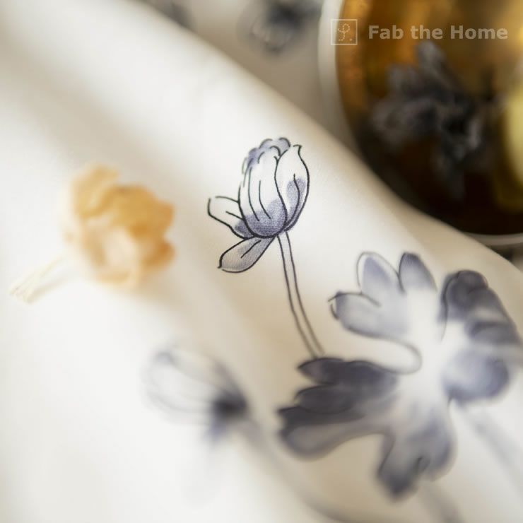 アンティーク風な美しい花柄の掛け布団カバーシングルサイズ（150×210cm）_詳細17