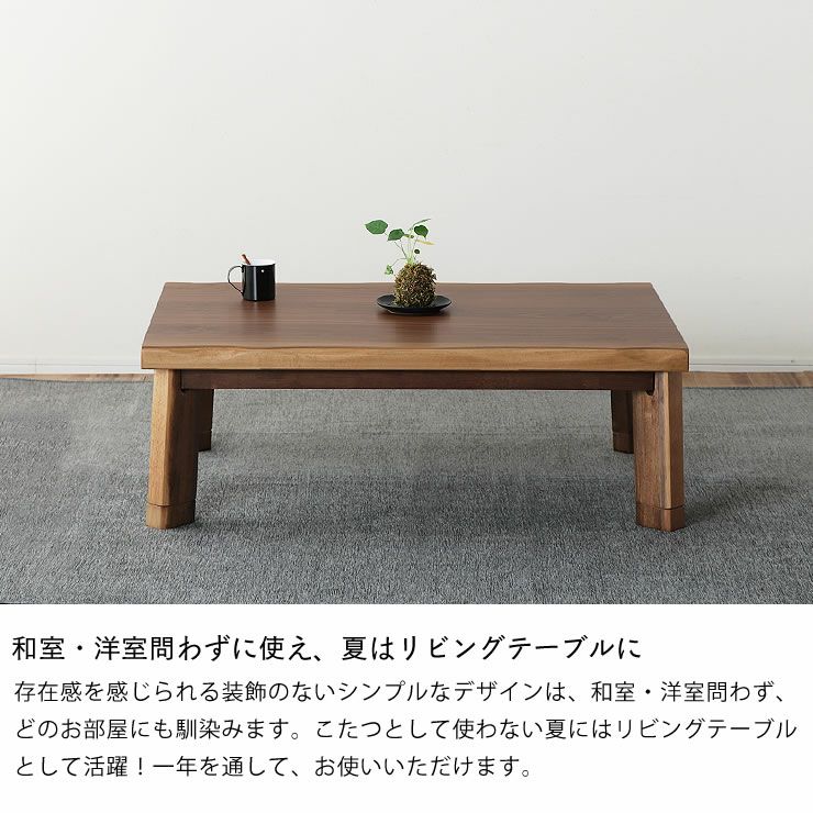 家具調コタツ・こた こたつテーブル（長方形 120cm幅）｜家具調こたつ 通販【家具の里】