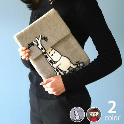KLIPPAN（クリッパン）<br>フェルト iPadカバー アイパッドカバー<br>ムーミン ミイ moomin トーベ・ヤンソン TOVE JANSSON<br>※代引き・後払い不可