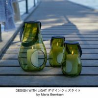 緑色のデザインウィズライトランタン