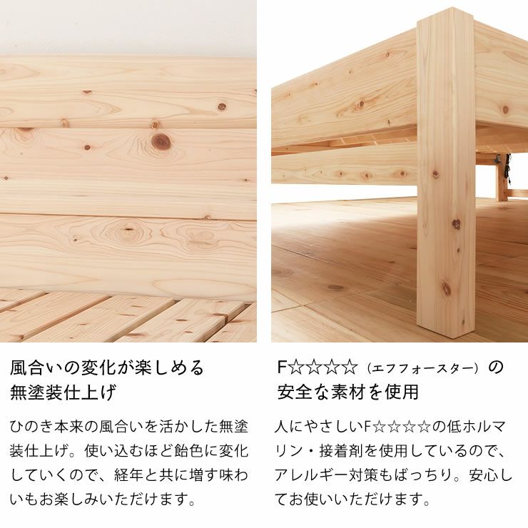 すのこベッドに使用しているヒノキの効能